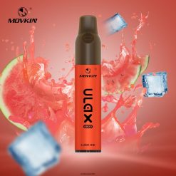 Best RandM Flavours | RandM Movkin Ulax H6282X58 Dispositivo de vapeo desechable recargable 6800 (bobina de cerámica) hielo exuberante