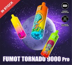 RandM Shop Discount | Fumot RandM Tornado H6282X210 Dispositivo vape 9000 pro con batería y pantalla ejuice versión 2 hielo exuberante