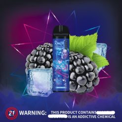 RandM Vape Flavours | RandM Tornado H6282X237 Dispositivo vapeador con control de flujo de aire 8000 1 ud. hielo azul